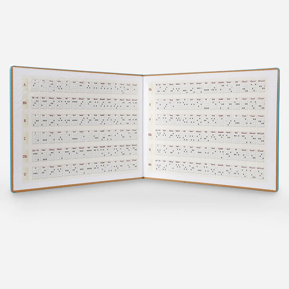 Ukulele Chord Practice Chart Clear Printing Durable PU Paper Useful Guide for Beginners Ukulele Chord Diagram Poster