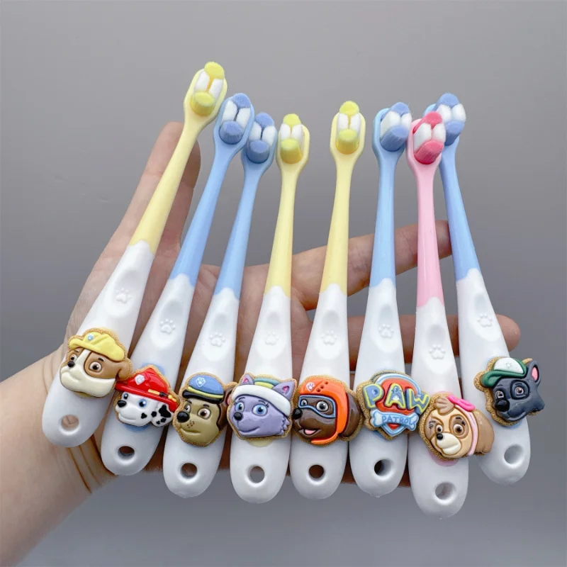 Paw Patrol Toothbrush Kawaii Chase Skye Kids Soft Tooth Brush Teeth Deep Cleaning Portable Travel Dental Oral Care Brush