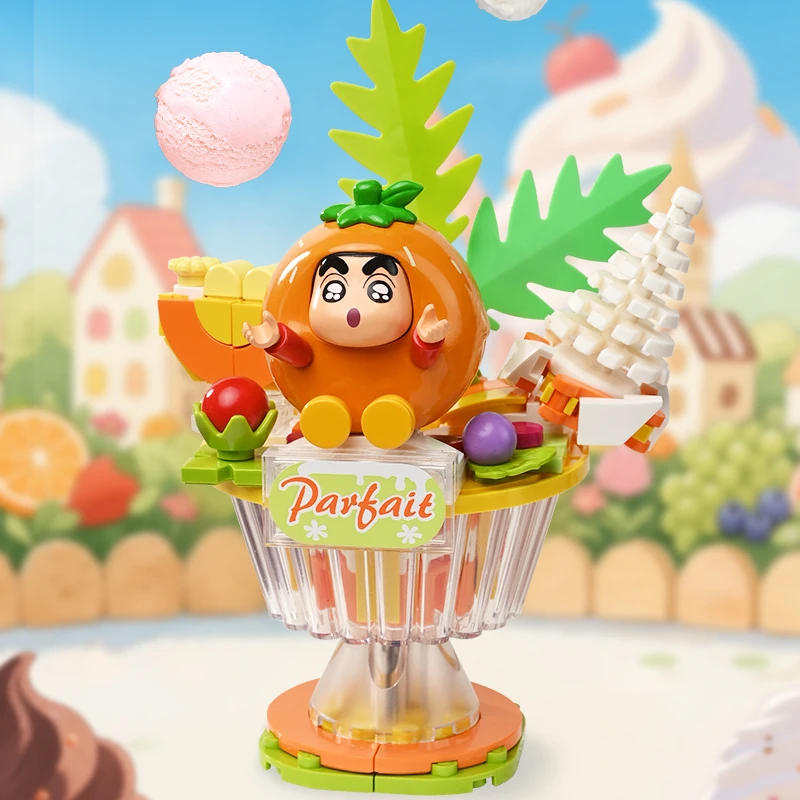 Nouveau bloc de construction Original Keeppley Crayon Shin-chan figurine d'action Shinnosuke ‌   Shiro personnages de dessins animés assemblage jouet cadeau