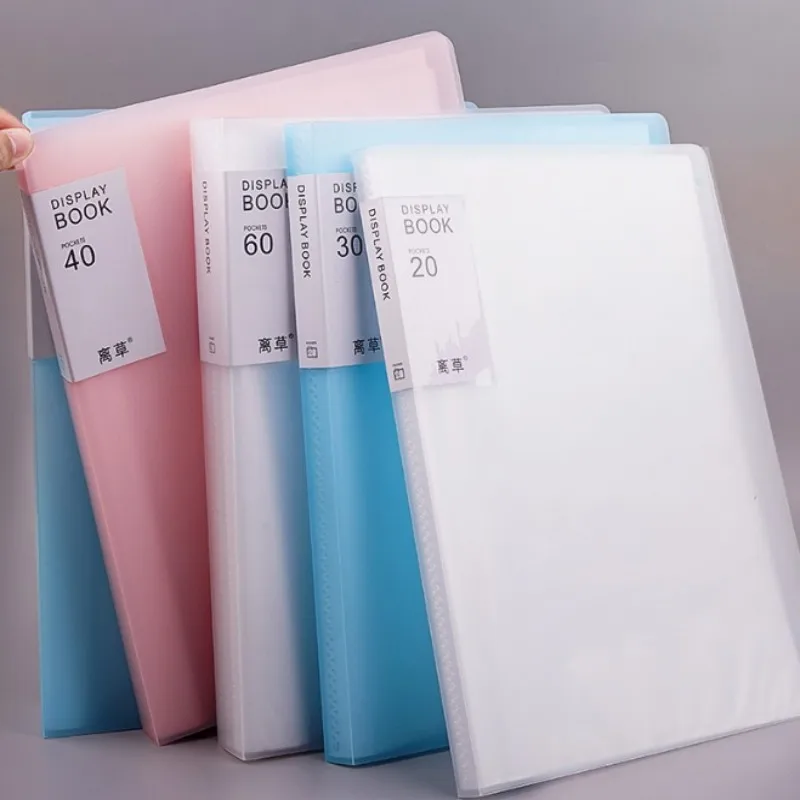 Binder Anggaran Plastik Folder File A4 untuk Dokumen 60/100 Halaman Produk Arsip Perlengkapan Kantor Organizer Alat Tulis Meja
