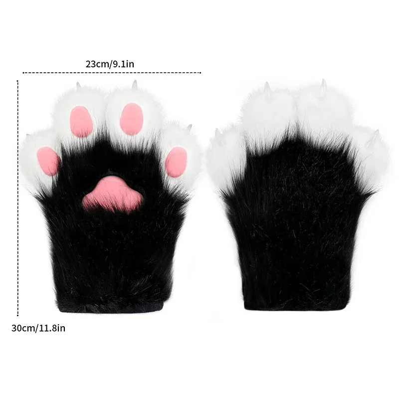 Furry Animal Claws Nails Gloves Anime Cos Costumes Accessories For Halloween Prom Cosplay Props Accessories Kig Props Gloves