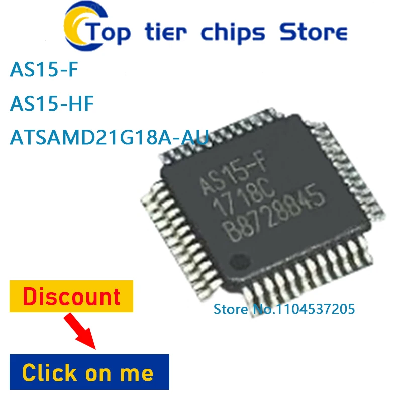 10PCS~5PCS/LOT  AS15-F AS15-HF ATSAMD21G18A-AU QFP 100% NEW