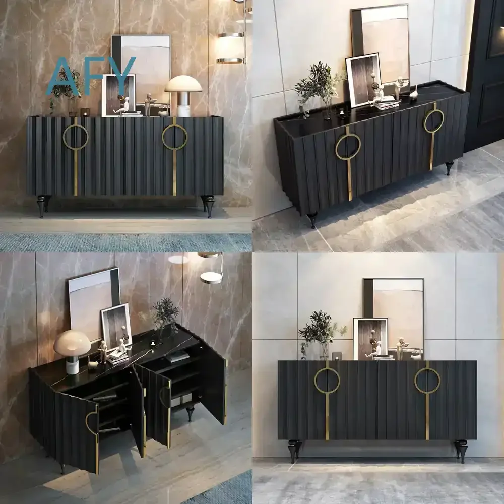 High Quality Large Storage Display Cabinet with Drawers for Living Room Modern Dining Cupboard High Hallway Furniture