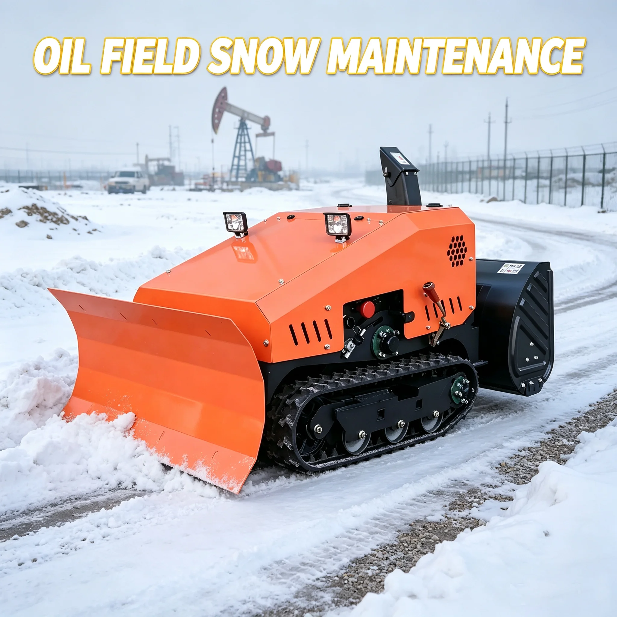 Safe To Use Smooth Operation Small Snow Throwing Machinery Heavy Snow Adaptable Mini Snow Pushing Machine Mini Backhoe Machine