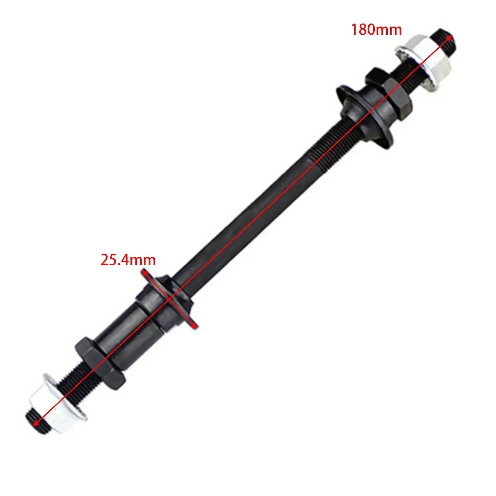 M8 M10 Bicycle Wheel Hub Axle Front Rear 6000/6200 Bearing Solid Spindle Shaft Mtb Bike Axle Lever Bike Repair Tool Accessories