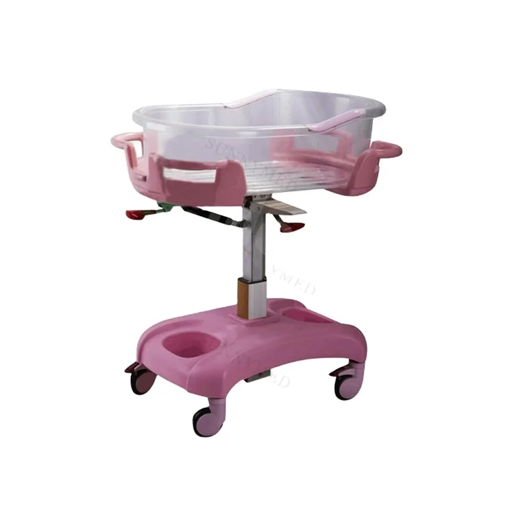 SY-R035 Transparent plastic bassinet hospital bed prices Comfortable baby hospital bed