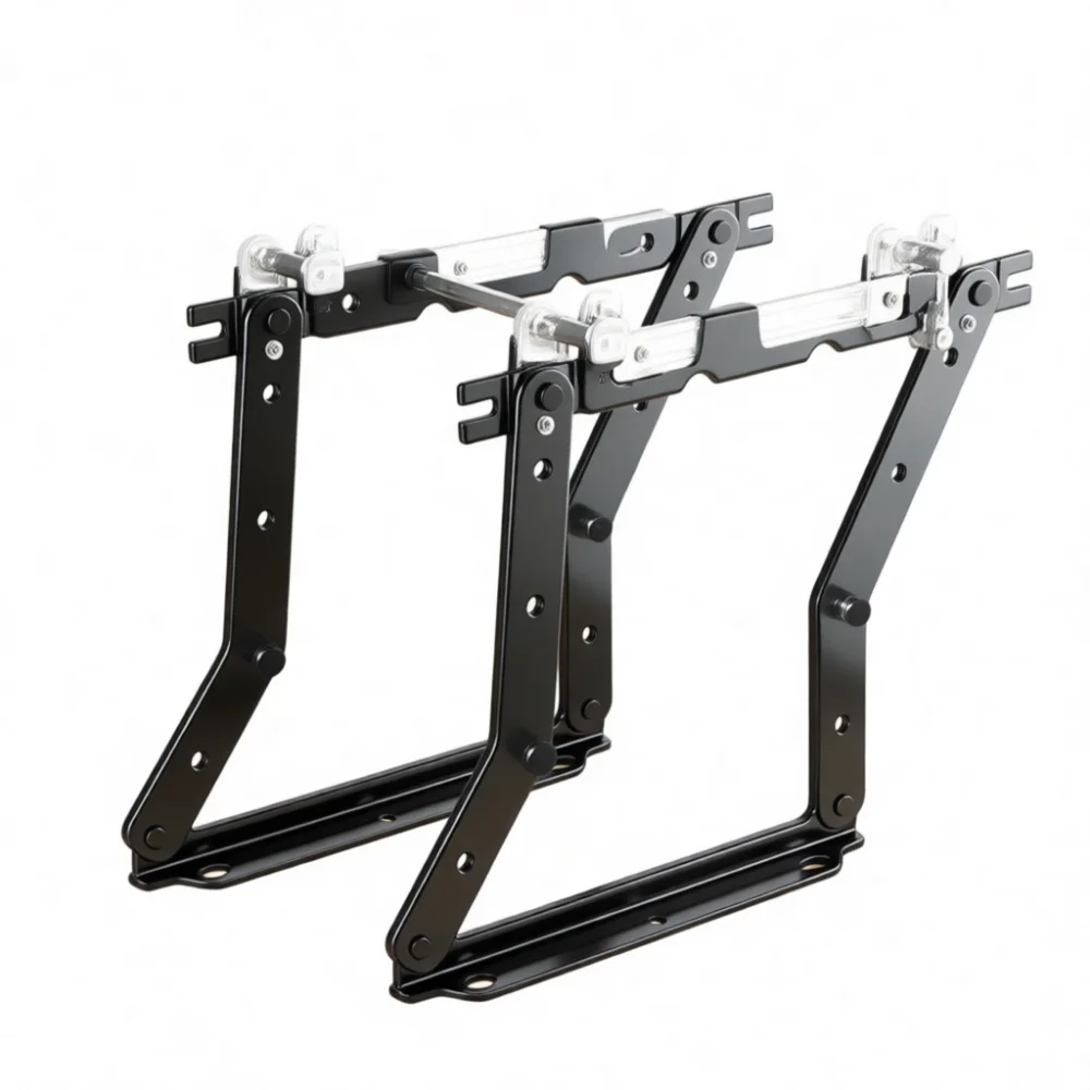 Furniture Hinge For Sofa Bed Folding Mechanism Support Bracket Hardware Storage Couch Invisible Bed Joint Fitting
