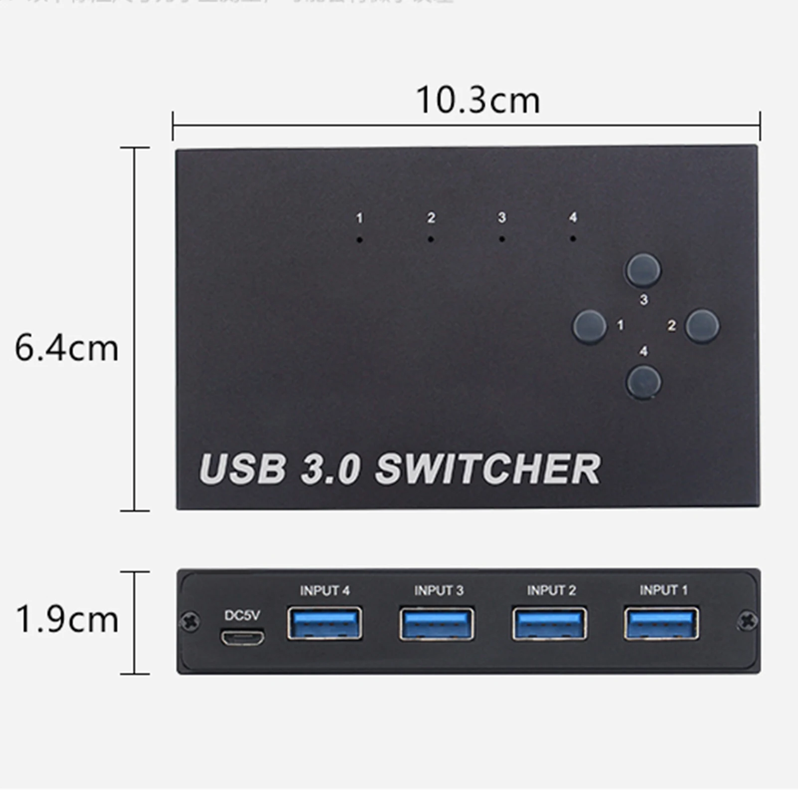 Imagem -06 - Porta Usb 3.0 Kvm Switch com Edid Fácil de Usar para Computador pc 4