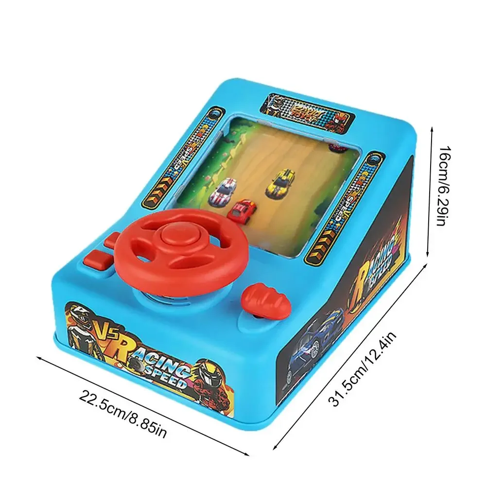 Children's Steering Wheel Simulation Driving Puzzle Electric Tabletop Game Console To Avoid Racing And Adventure Levels