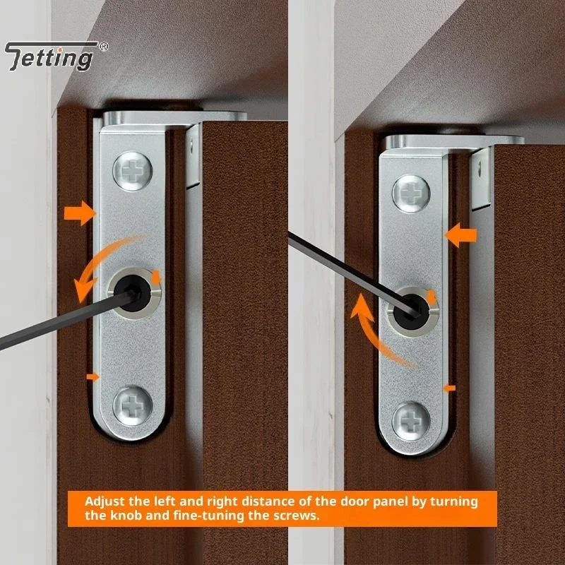 2 pezzi cerniere nascoste per porte 3D girevoli regolabili invisibile cerniera mondiale cerniera per porta in lega di zinco ferramenta per mobili