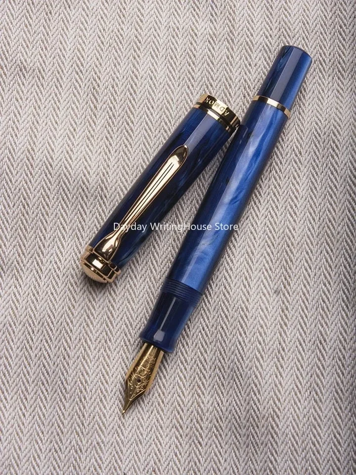 admok万年筆　青龍 金属製胴軸 ADMOK-M800アクリルピストン万年筆、滑らか、ドイツ語、ブロック、学校