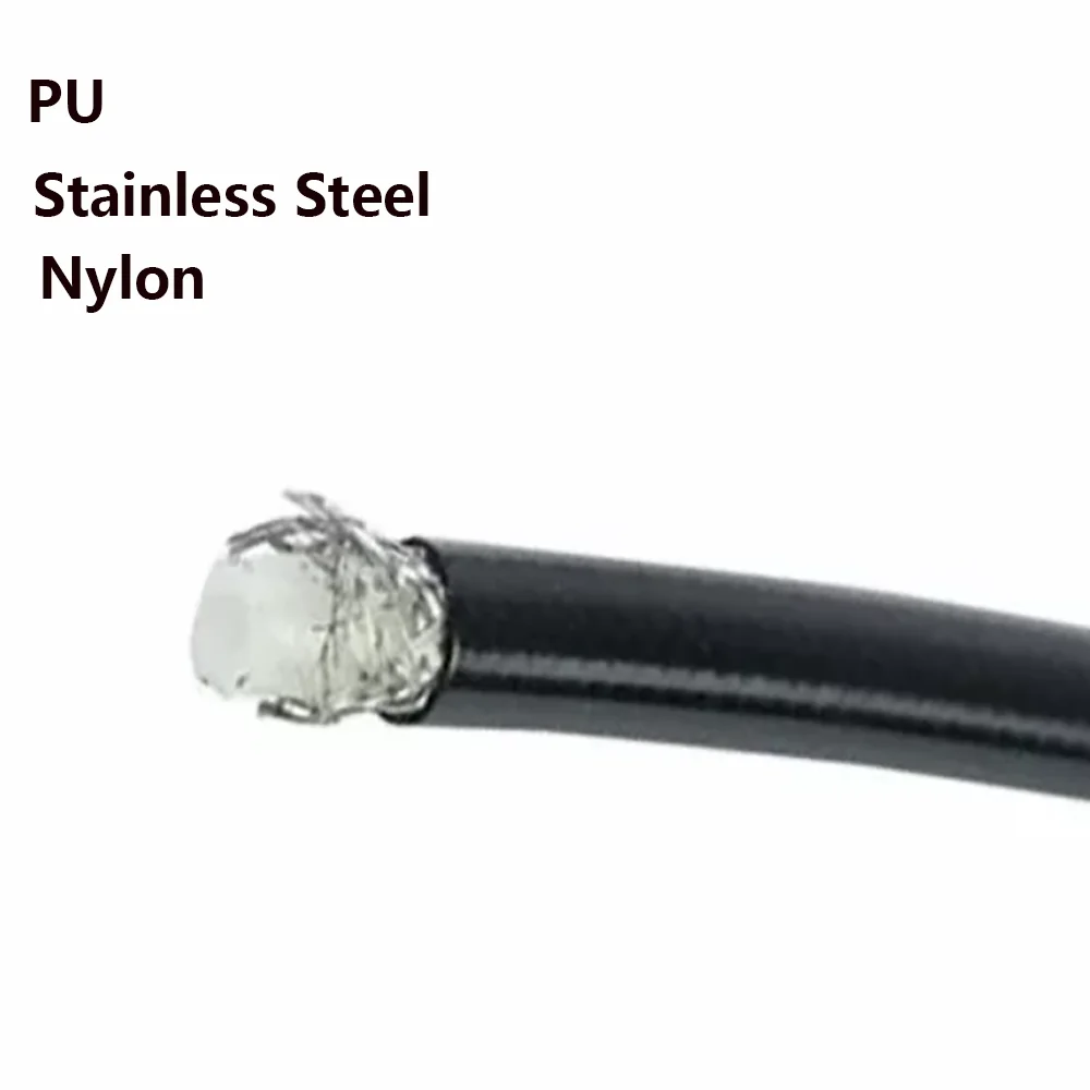 Motorcycle and Bicycle Specific Multi Angle High-Temperature Resistant Brake Oil Pipe Braided Brake Hose Fuel Pipe 40cm-240cm