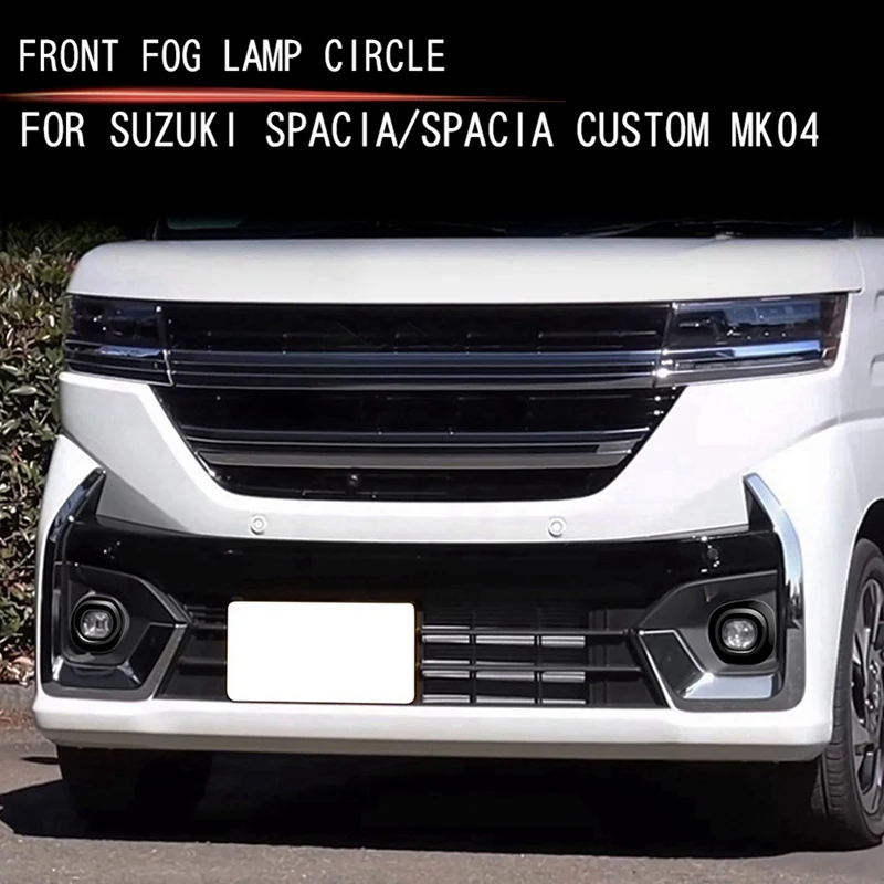 Car Front Fog Lamp Light Cover Trim For Suzuki SPACIA/SPACIA Custom MK04 Series