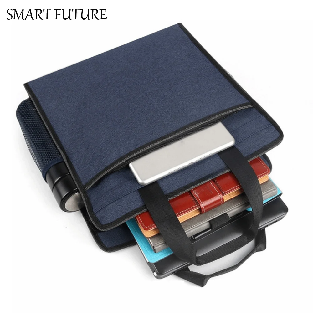 

Водонепроницаемая сумка для документов на молнии с ручкой Оксфордская большая сумка для файлов Утолщенная сумка для хранения файлов большой емкости