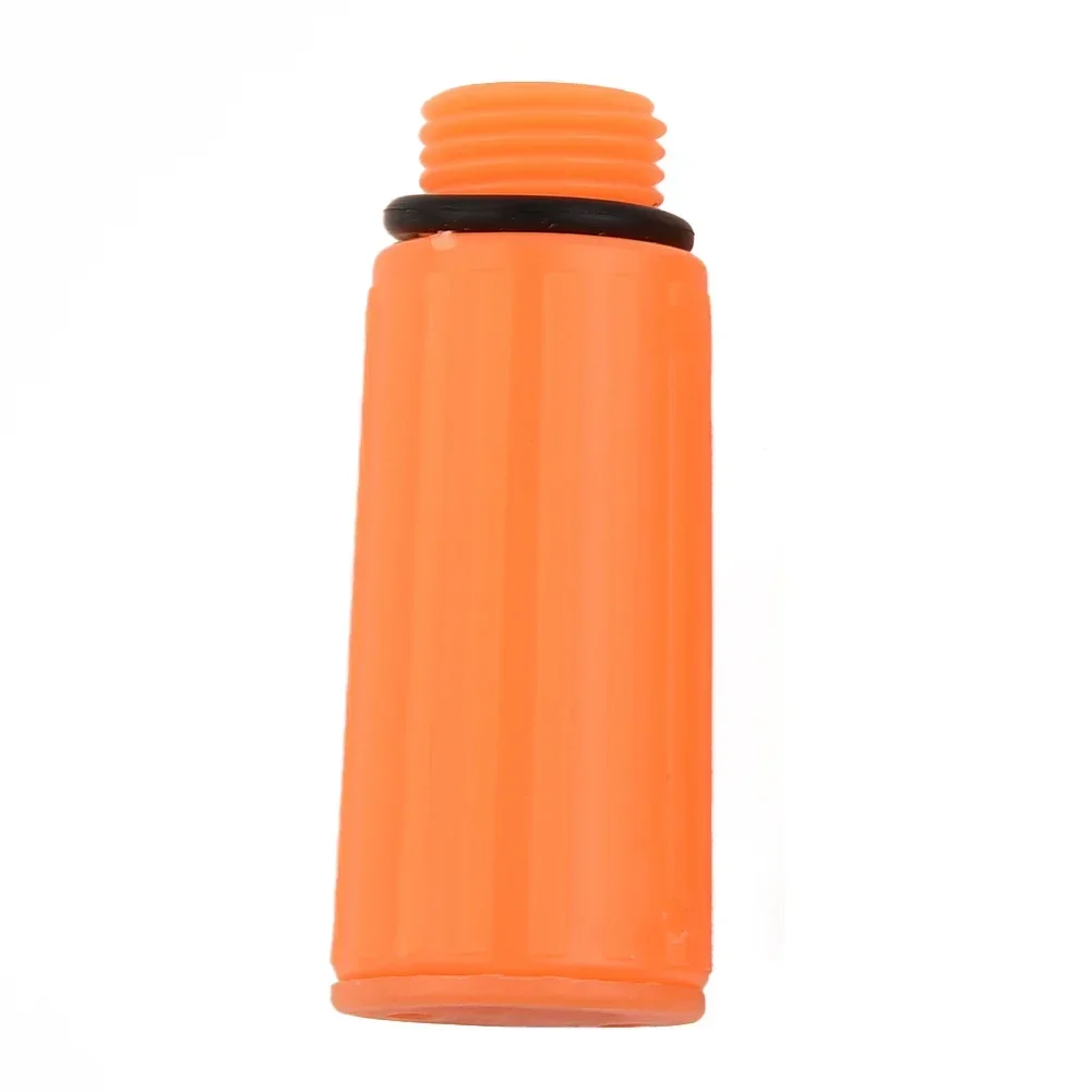 Yellow Air Compressor Oil Plug, 15 5mm Male Thread Diameter, Plastic Material, Nonskid Handle, Perfect Spare Part Option