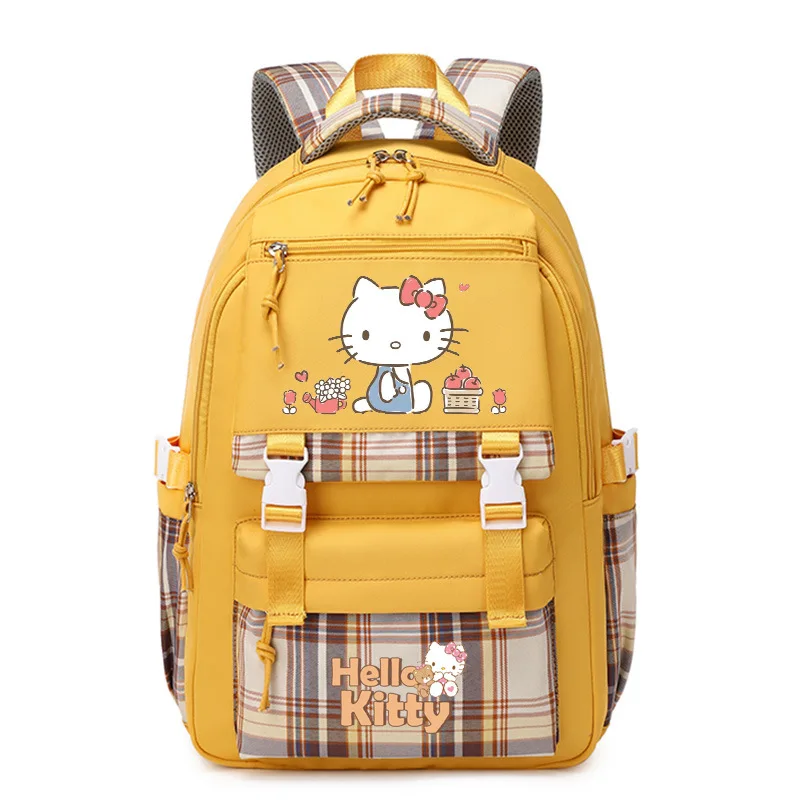 Sanrio New Hello Kitty Student Schoolbag Cute Casual and Lightweight Stain-Resistant Large Capacity Backpack