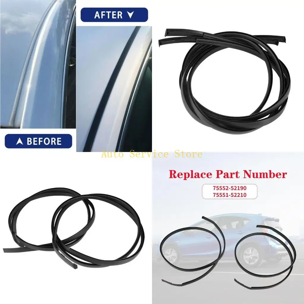 

462A 7555252190 75551522 Versatile Roof Molding Decor Universal Car Roof Trim Roof Molding Strips Roof Drip Molding Part