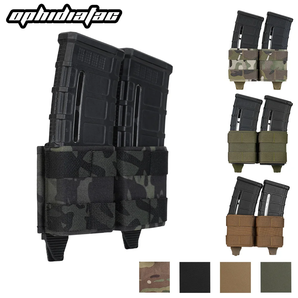 OPHIDIANTAC FAST Double bolsa táctica MOLLE para revistas airsoft - imagen 4