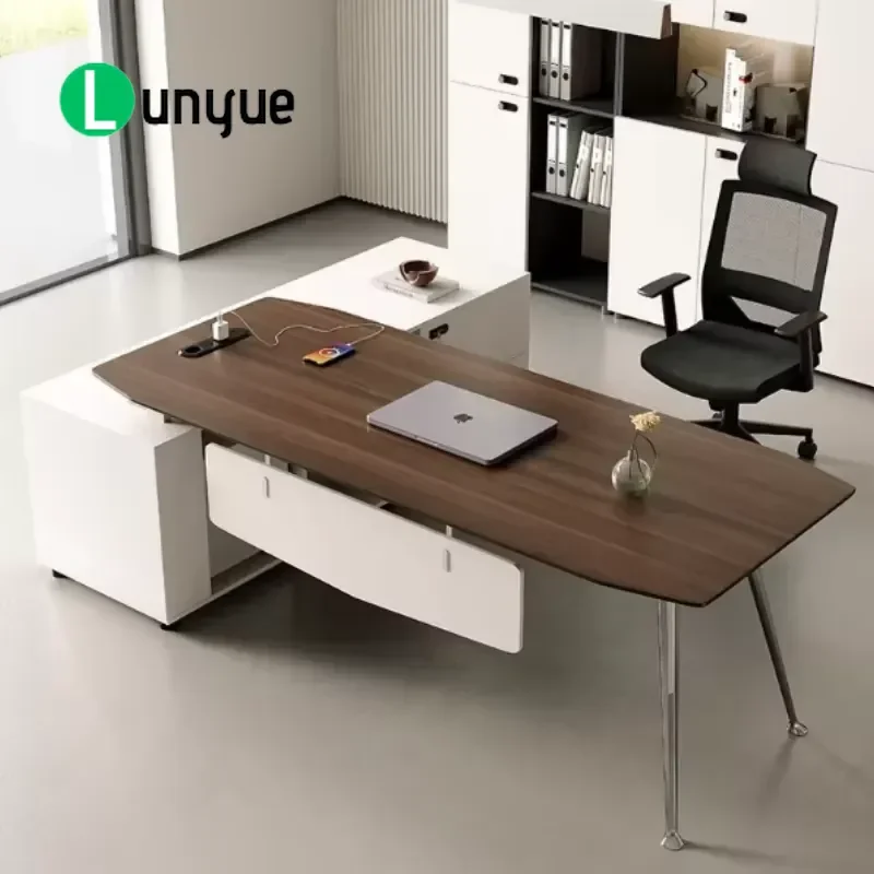 Modern Luxury Office Desk and Chair Set Modular Design Custom Made High End Business Furniture for Executive Workspace