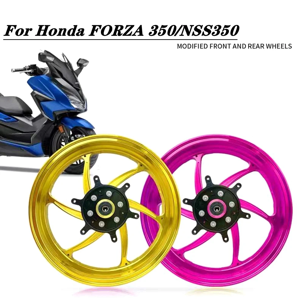 

15*3.5/14*4.0 inch Motorcycle Front & Rear Wheel Set Aluminum Alloy CNC Wheel Hub Rims Suitable For Honda FORZA350/NSS350 Modify