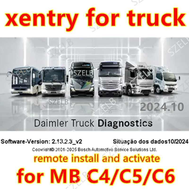 Xentry for 2024.10 Truck MB STAR SD C4/C5/C6 Software Xentry DAS Install or Upgrade Online Xentry 2024.10 Version