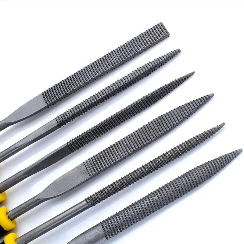 Files Set Mini Rasp Woodworking Sanding Shaping Small Steel File Needle Metal Hard Wood Cork Polishing Carving Tools For Hand