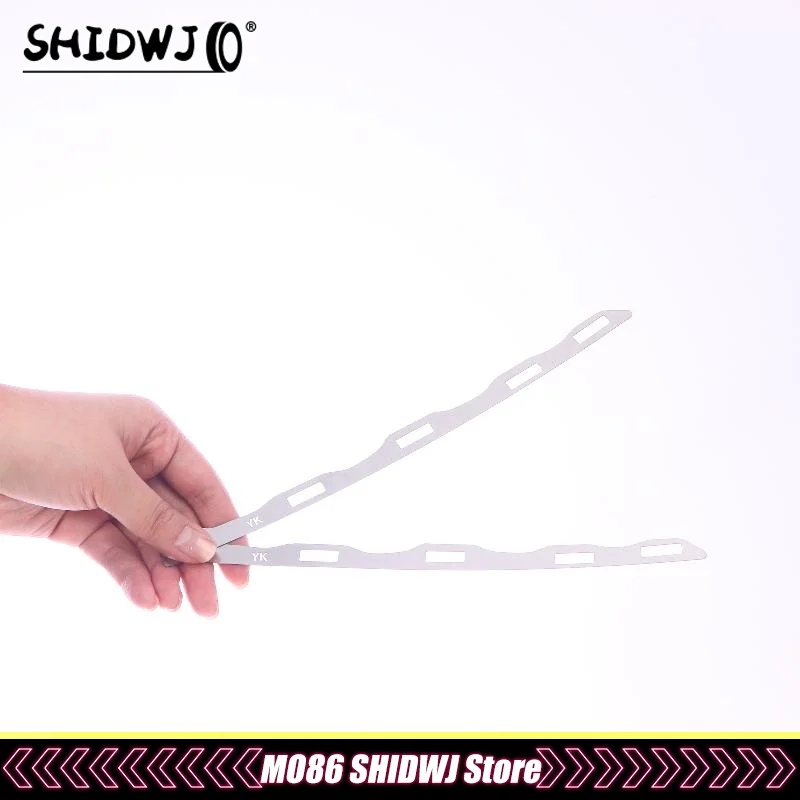 

2 шт., ремонтная пряжка с разбитым отверстием, кронштейн для ремонта переднего бампера 8-го поколения FD FD2, металлическая пластина, пряжка