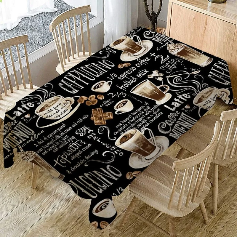 Tablecloth Model Retro Coffee Waterproof dining table Nauble Ceremony Decoration Rectangular tablecloth Kitchen Textile For the