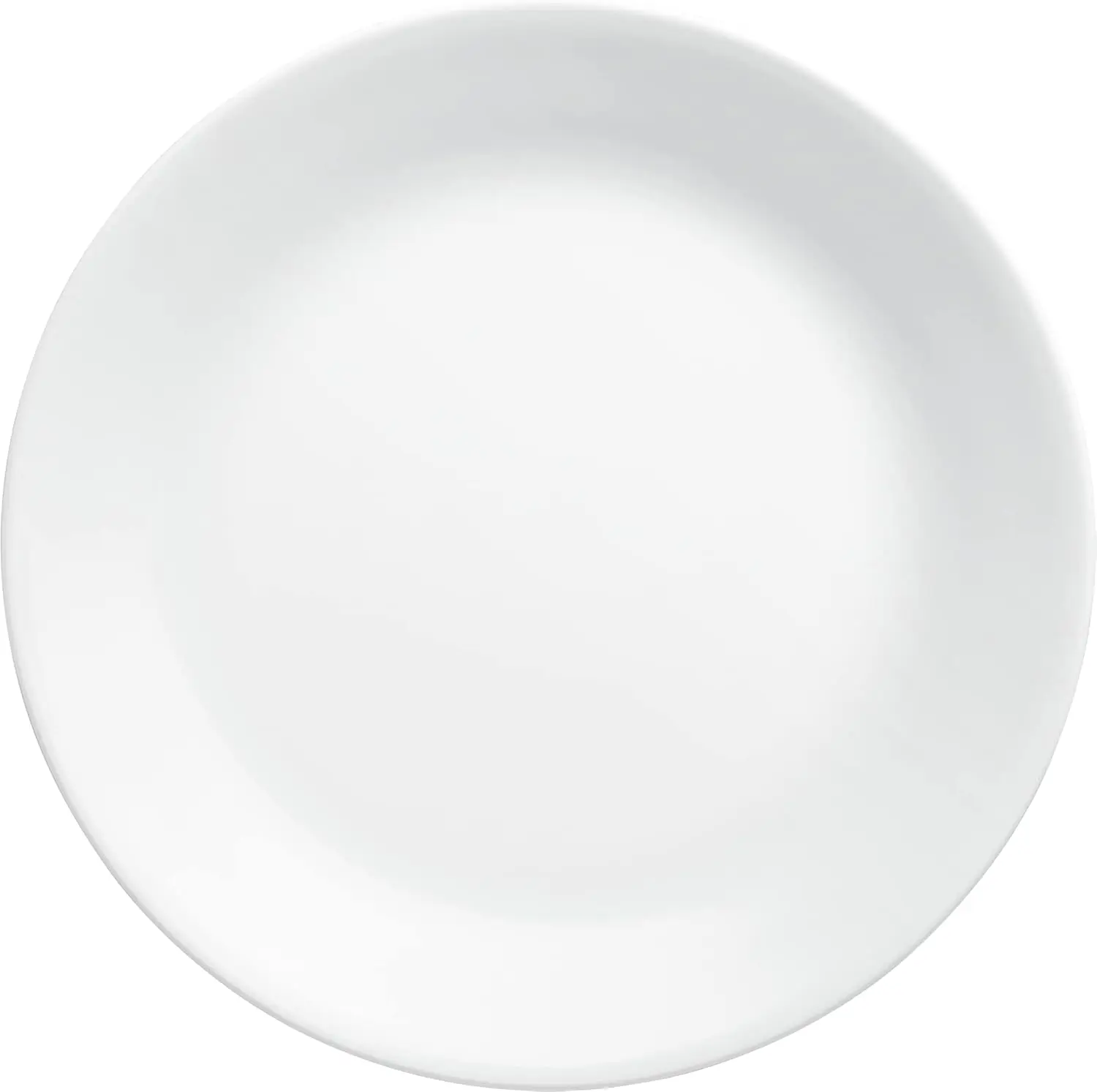 

4-Piece 10.25" Glass Dinner Plates Set - Chip & Crack Resistant Vitrelle for Everyday Meals, Winter Frost White