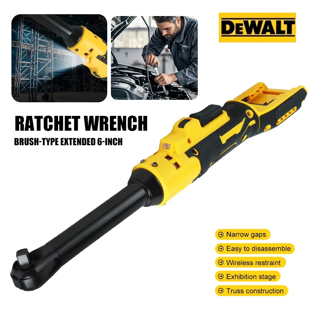 cle-a-cliquet-electrique-dewaltjlbs-de-6-pouces-3-8-pour-demontage-de-ecrous-avec-tete-d'extension-de-batterie-dewalt-220n-outil-sans-fil-m-cordless-drive