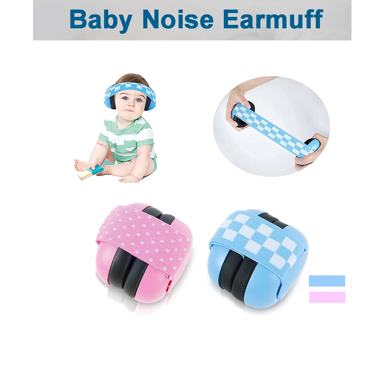 Penutup Telinga Pelindung Pendengaran Bayi Anak Terbaru Penutup Telinga Earmuff Anak Noise Cancelling Headphone Tidur Penyumbat Telinga Anak