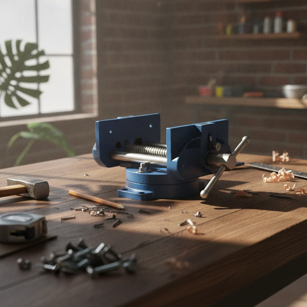 Woodworking Bench Clamp T-Handle Workbench Vise Wood Bench Vise Wear-Resistant Workholding Tool Sturdy