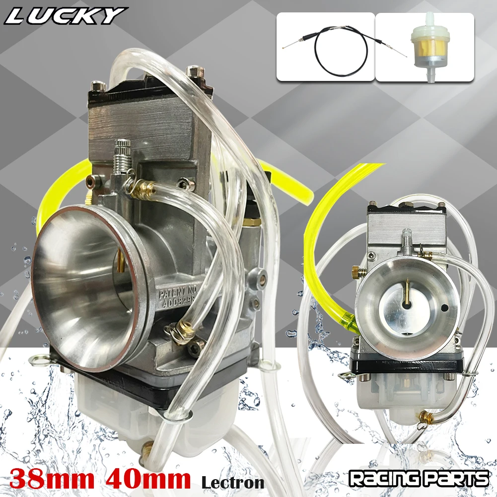 28 30 36 38 40 32 34mm Lectron High Velocity Adjustable Power Jet Carburetor with Cable for YZ250F KX250F RMZ250 CRF250R CRF450R