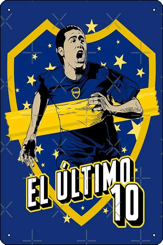 Riquelme. El último 10 Poster Metal Tin Sign 12 X 8 Inch Funny Man Cave Home Office Bar Decor