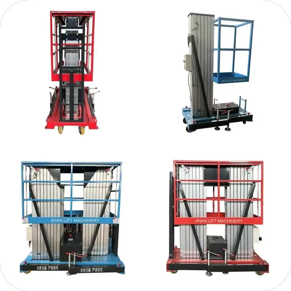 Lightweight Aluminum Portable Industrial Mobile Lift Work Platform 1200x1500mm Table 1500kg Capacity