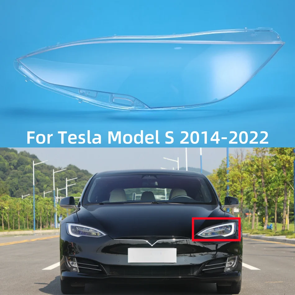 For Tesla Model S 2014 to 2022 Automotive Accessories Headlights Cover Replace The Original Lens