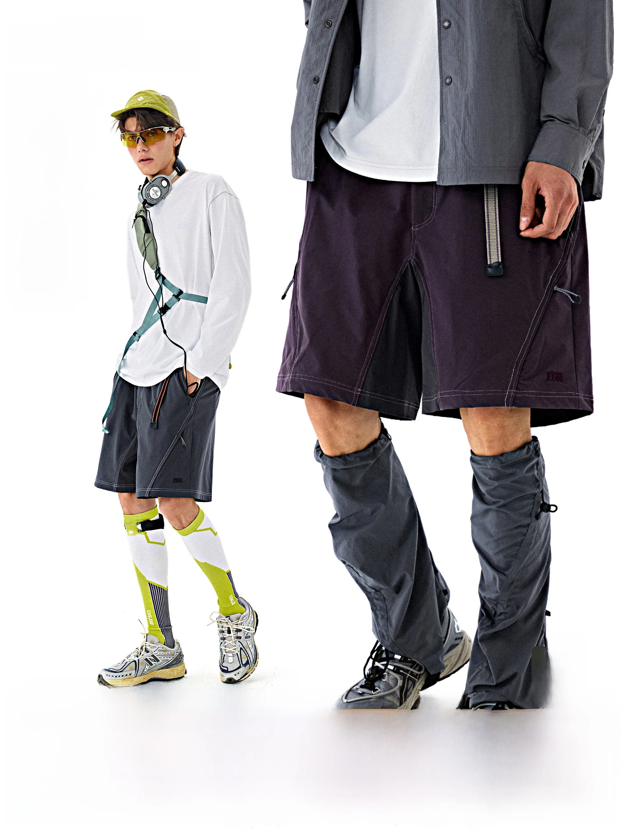 

Мужские летние повседневные брюки Nome для активного отдыха, пляжа и походов, с низкой посадкой, прямые штанины, из полиэстера, длина 5 дюймов