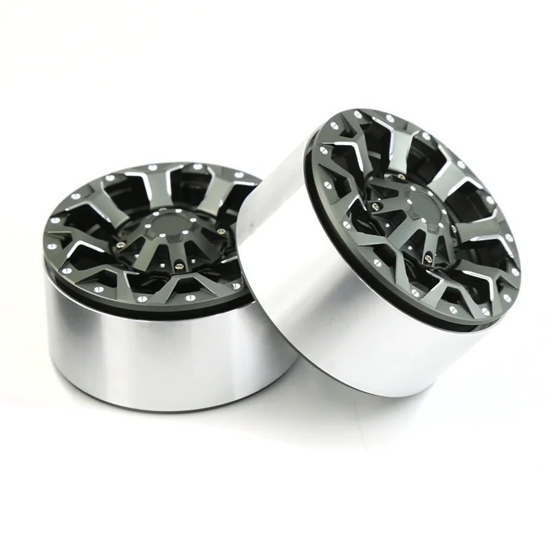 A71Z 4 Pcs RC Car Beadlock Wheel Rim 2.6 Inch For 1/8 1/10 RC Crawler Car Axial SCX10 Wraith RR10 Capra TRAXXAS TRX4