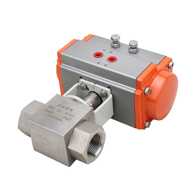 SS304 Stainless Steel Female Pneumatic Valves 1/4