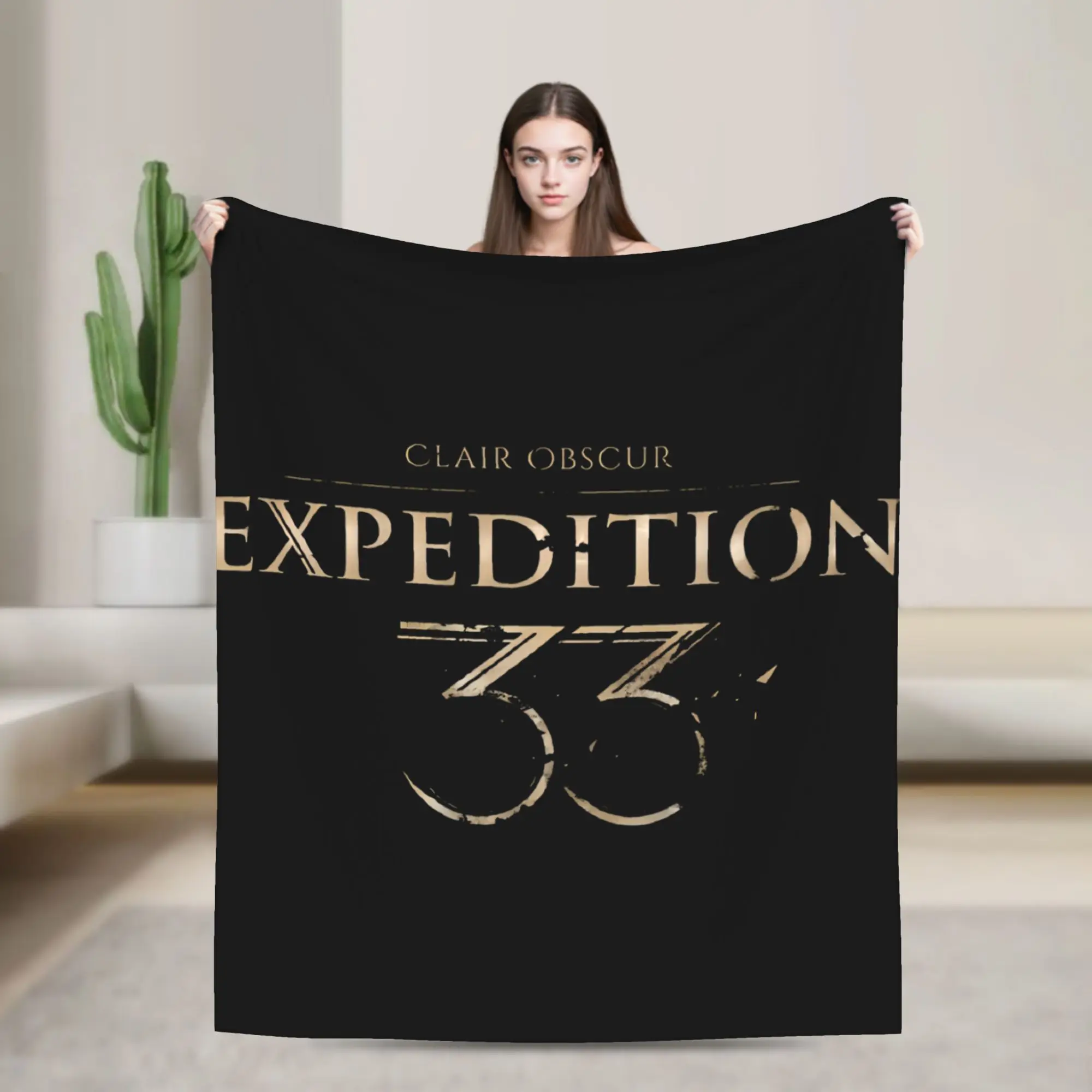 Clair Obscur Expedition 33 Game Blanket  Soft Warm Funny Plush Throw Blanket Kids Adult Couch Chair Flannel Bedspread Bed Cover