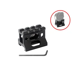 See Through Design Riser Bracket Scope Mount Light Weight 1Inch Height For Flashlight Optics Laser Mounted Hunting