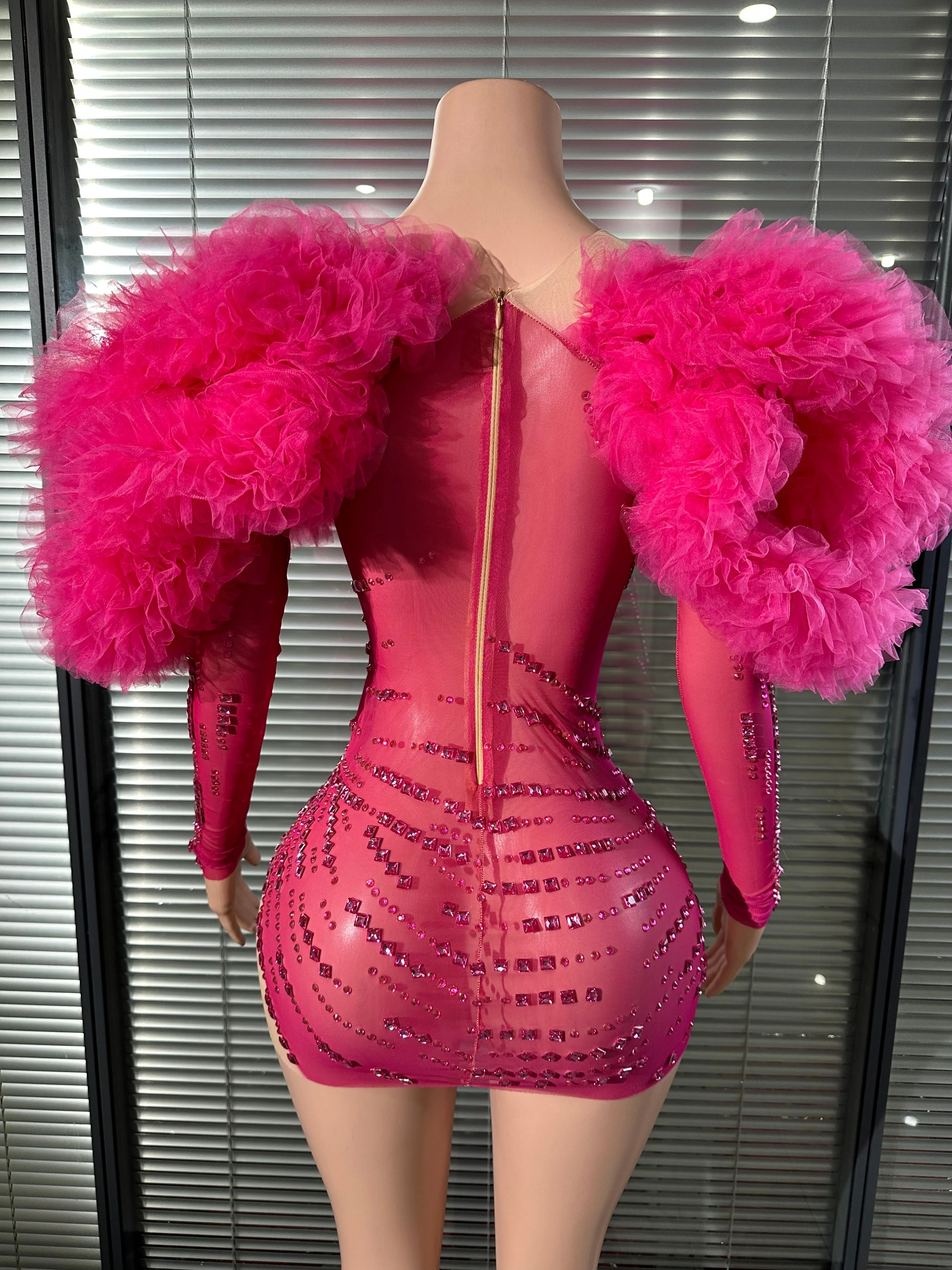 Göz alıcı Şeffaf Örgü Taklidi - Sexy Mesh Sheer Bodycon Dress incelemesi ve fiyatı