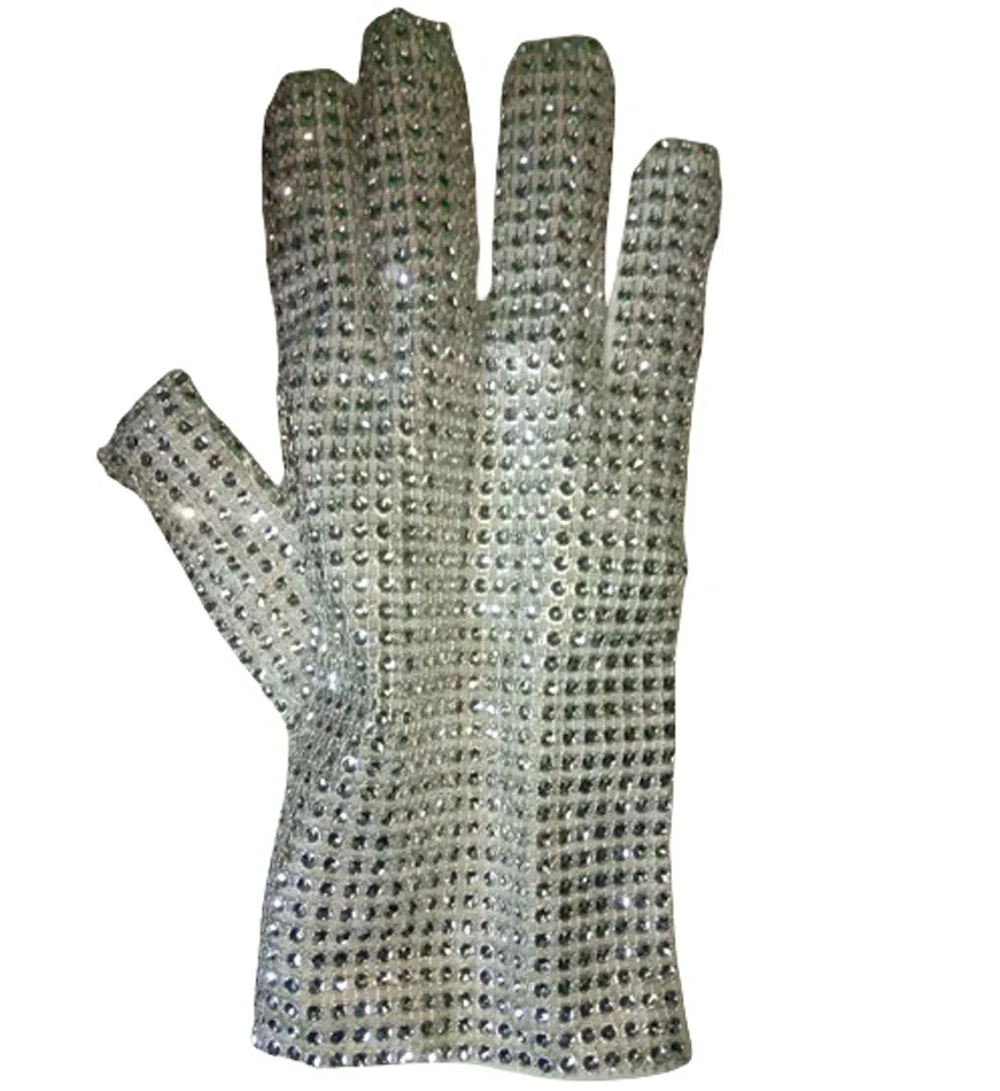 Role Playing Handmade Imitation Diamond Sparkling Concert Gloves