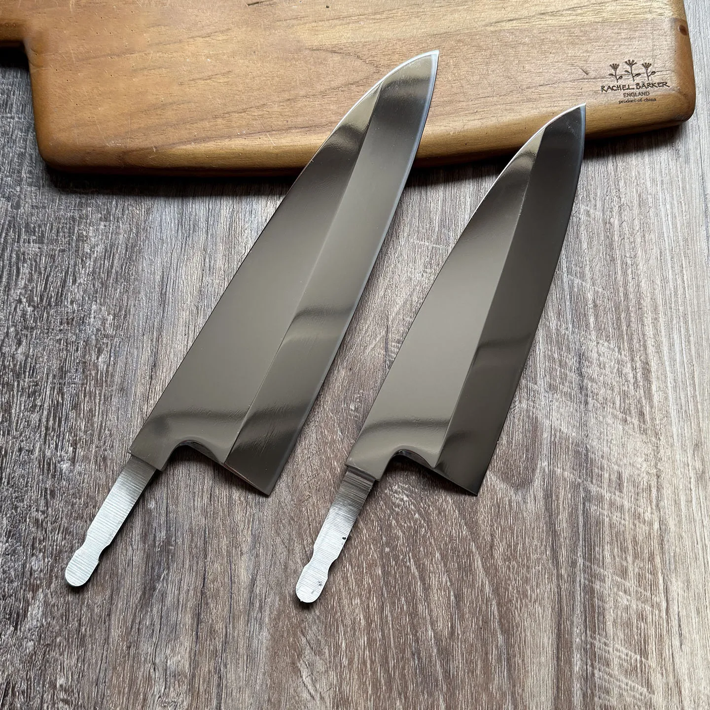 Cuchillo Deba de 7 Pulgadas sin Mango, Hoja de un Solo Filo, Acabado Espejo, Cuchillo para Cortar Sashimi, Sushi, Jamón, Acero 9Cr18Mov, Cuchillo de Cocina