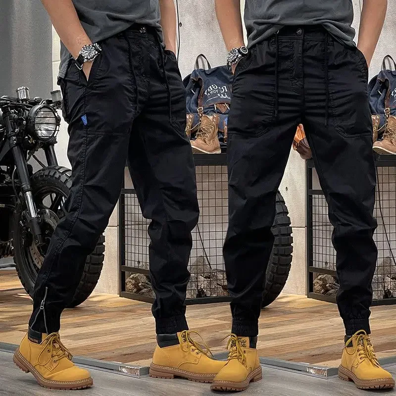 Invisible Open Crotch Outdoor Sex Pants Men Fall Tactical Climbing Sweatpants Slim Fit Workwear Casual Trousers Male Outdoor Sex