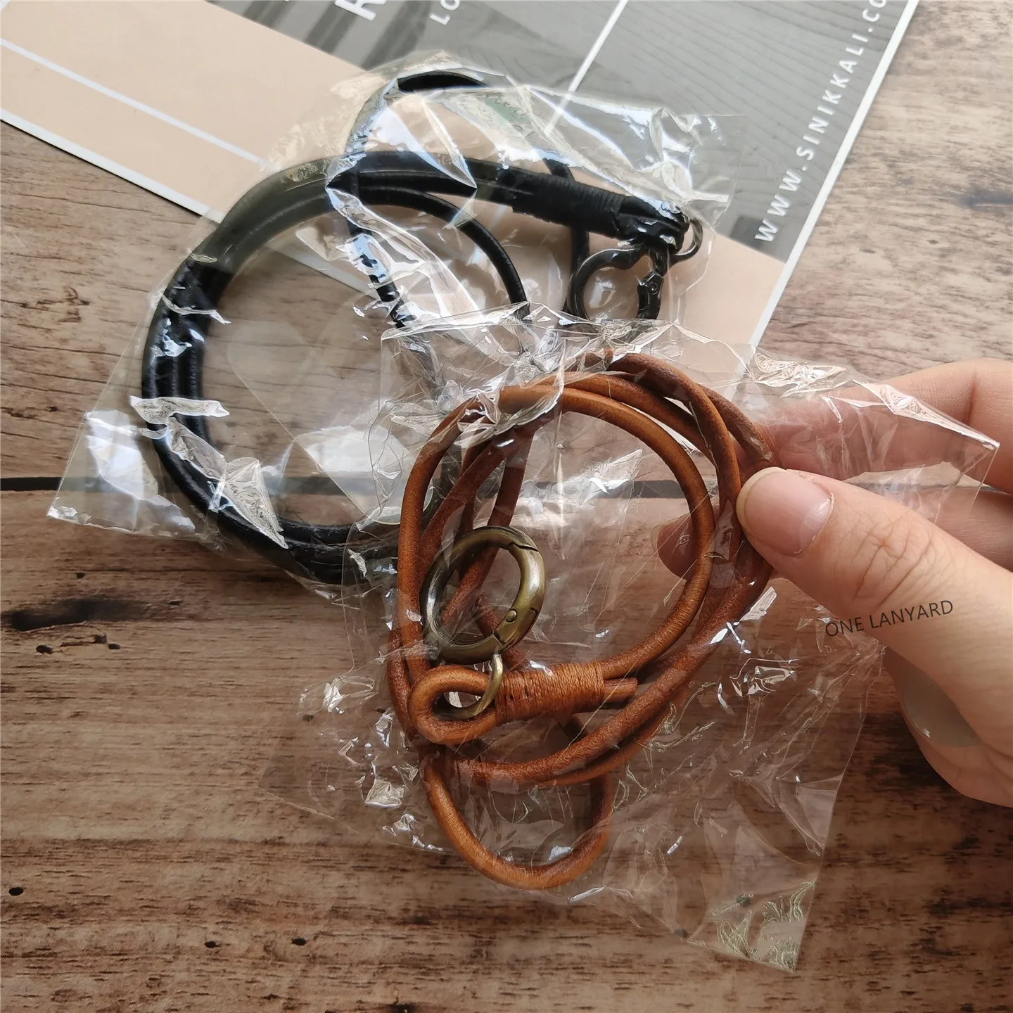 Brown Leather Phone Lanyard, Stylish Gift