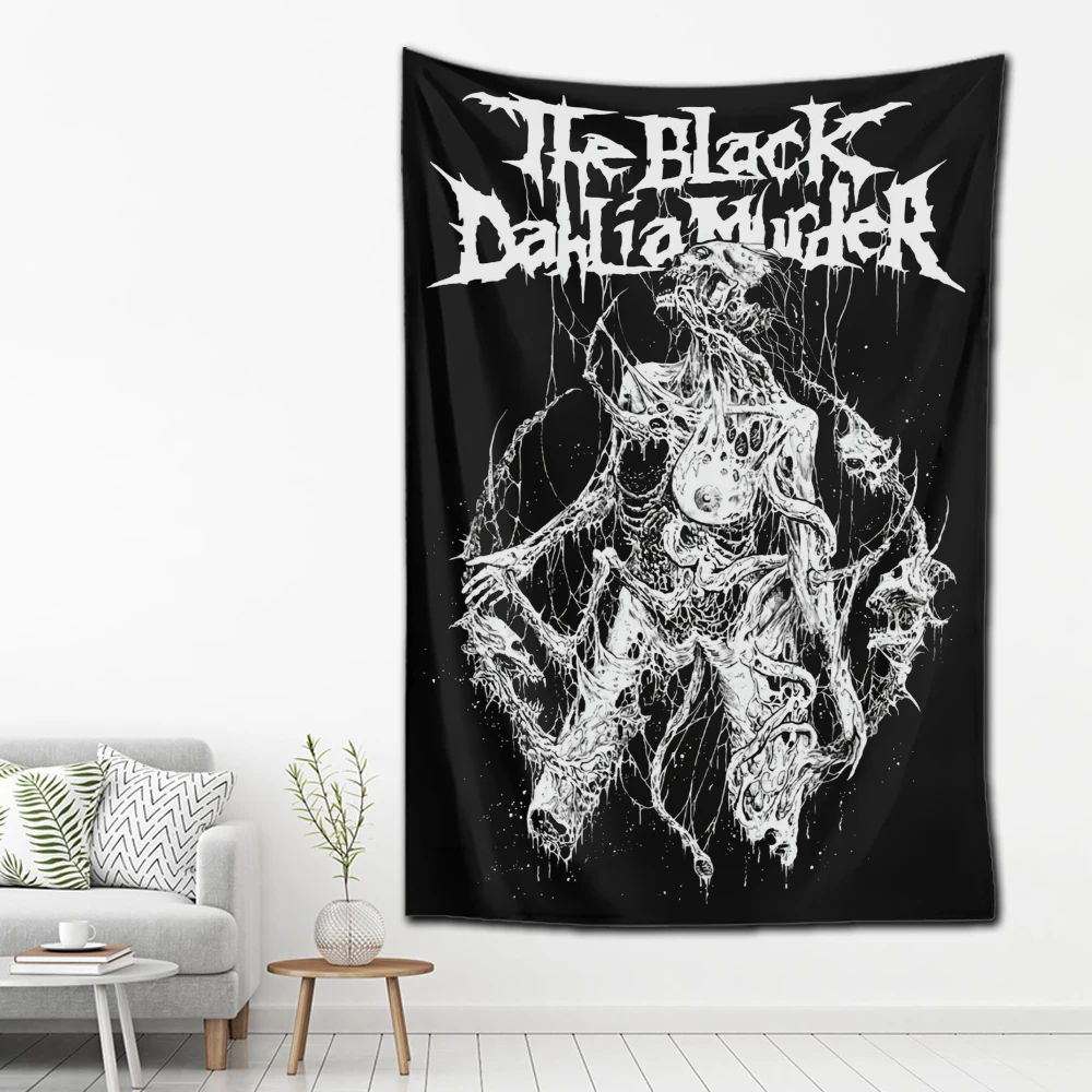 

2024 American Band The Black Dahlia Murder Tapestry Decoration Flag Living Room Wall Hanging Bedroom Wall Carpets tapestries