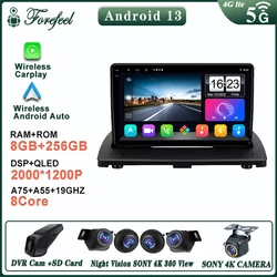 Autoradio Android 13, Qualcomm, Navigation GPS, Lecteur Stéréo, Limitation Vidéo, pour Voiture Volvo XC90 C (2002 -2010, 2011, 2012, 2013, 2014)