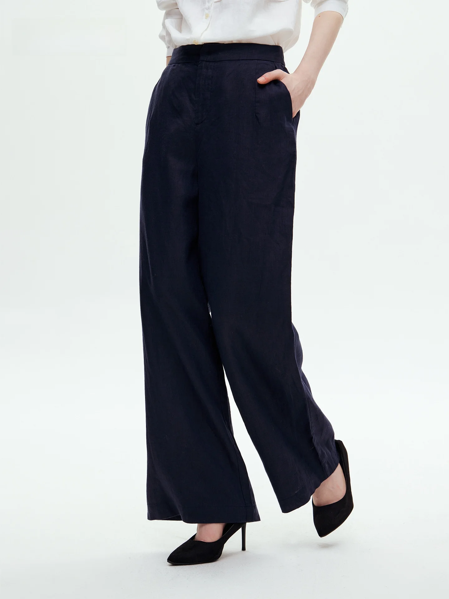 

Ver Tow, лето 202, женские футболки, цветные льняные прямые брюки, простые повседневные модные повседневные брюки с высокой талией на молнии