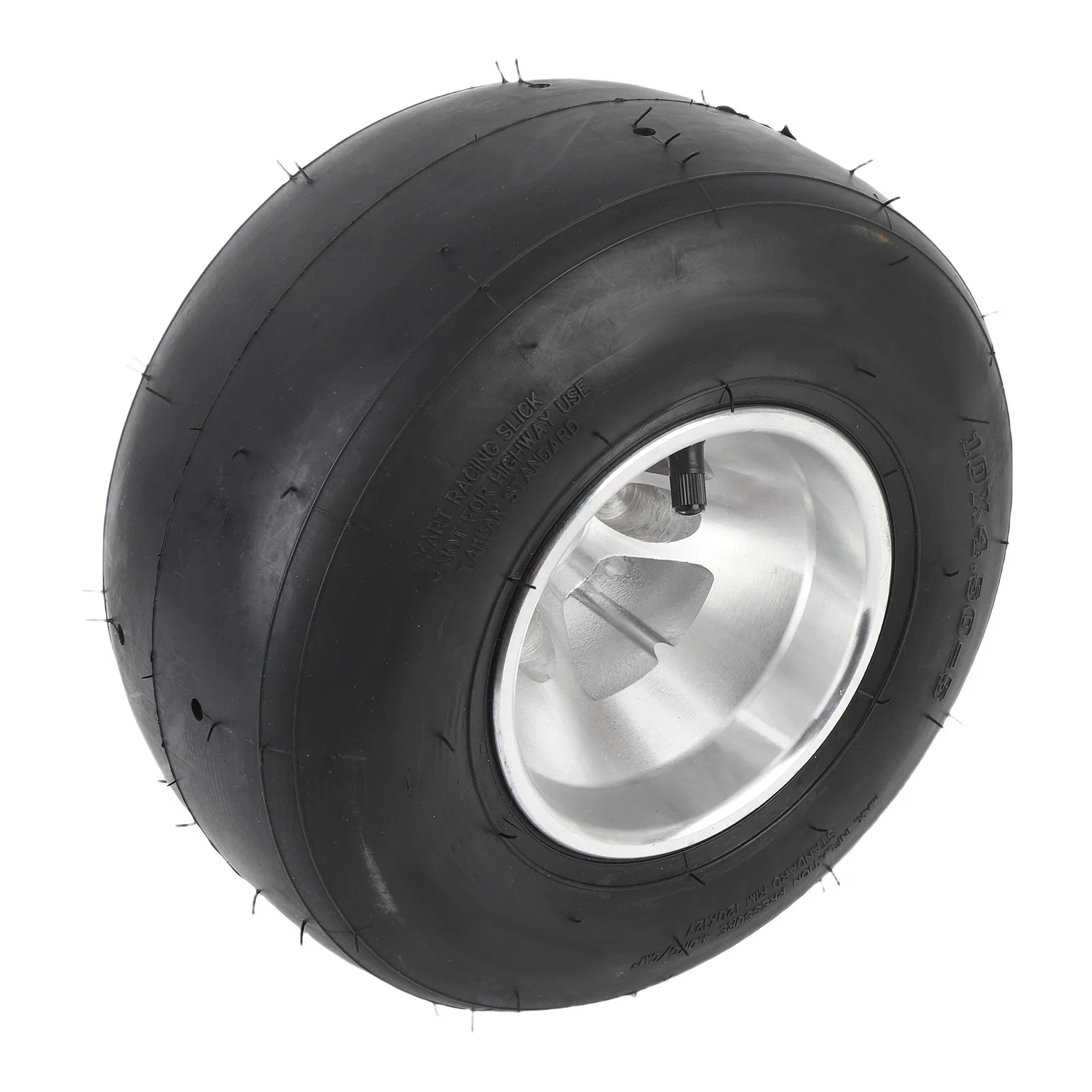 Pneu Dianteiro 10x4.50-5 com Aro 4PR Sem Câmara, Tração Aprimorada e à Prova de Furos para Drift Trike, Go Kart, ATV, UTV, Carrinho de Golfe